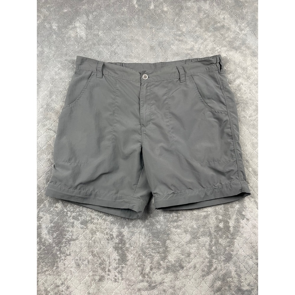 White‎ Sierra Gray Outdoor Hiking Shorts Mens XL 31 Inch Inseam Elastic Waist